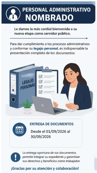 Comunicado a Administrativos Nombrados Recientemente