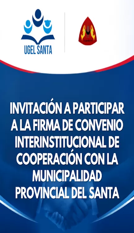 CONVOCA A PARTICIPACION DE LA FIRMA DE CONVENIO DE COOPERACION INTERINSTITUCIONAL