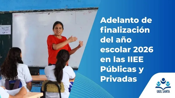 Adelanto de la finalización del año escolar 2026